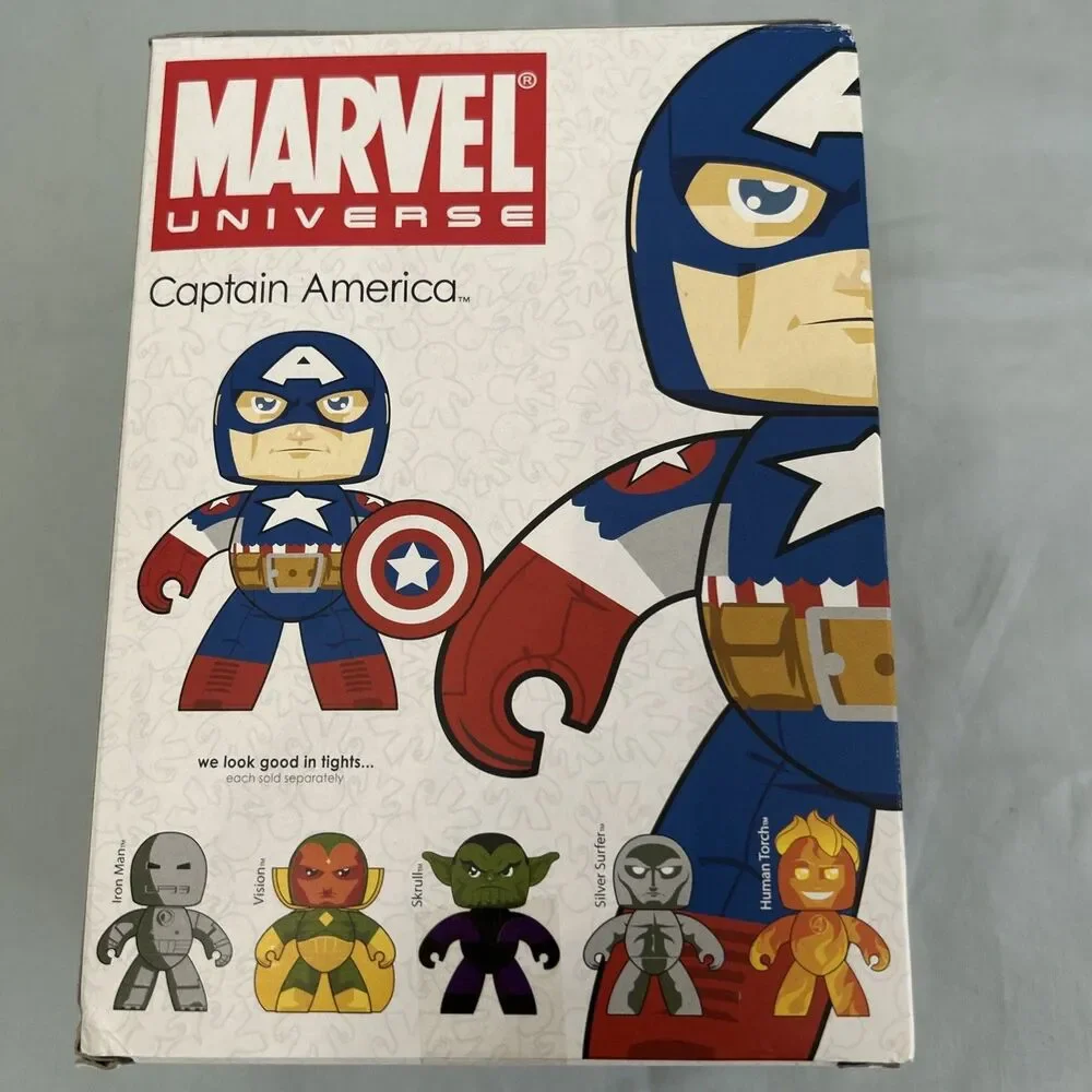 Marvel Mighty Muggs Modern Captain America Figure Hasbro NIB 2008